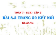 Bài 8.2 trang 50 Toán 7 Kết nối tri thức Tập 2